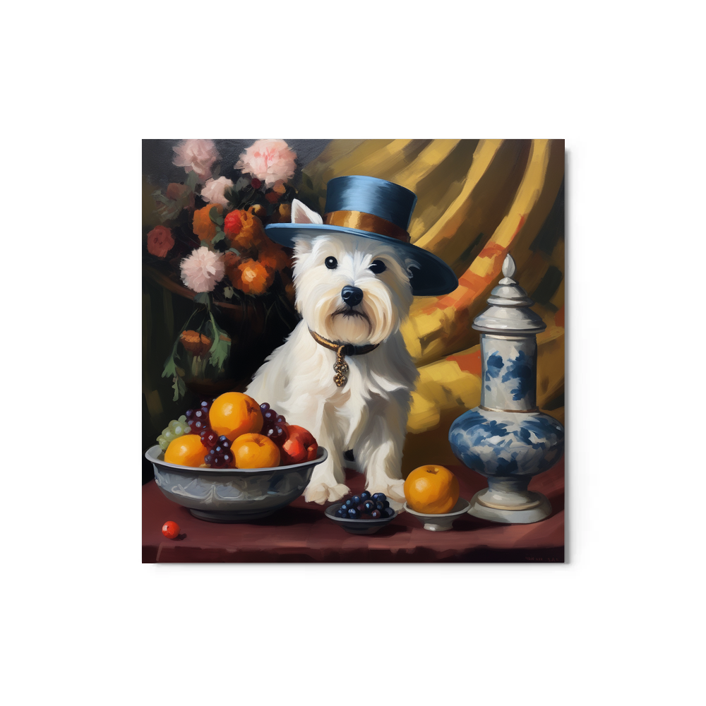 PugMug Custom West Highland White Terrier Metal Print