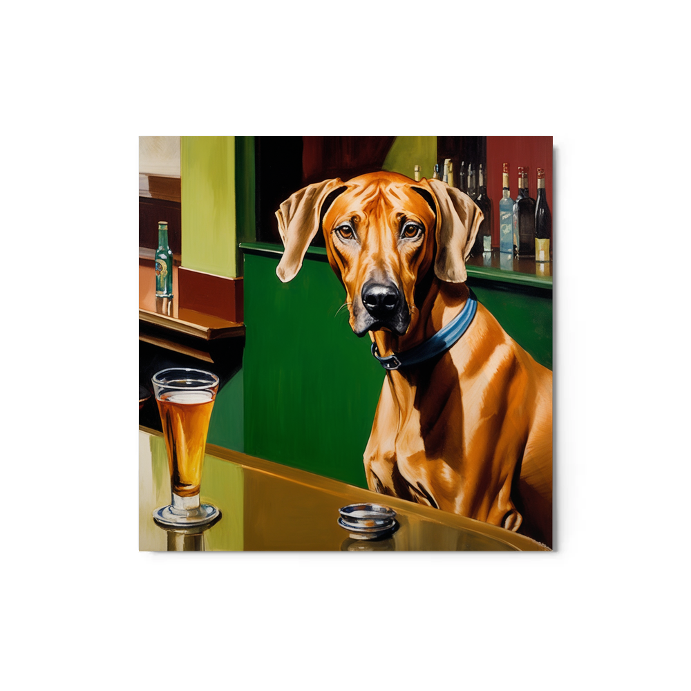 PugMug Custom Rhodesian Ridgeback Metal Print