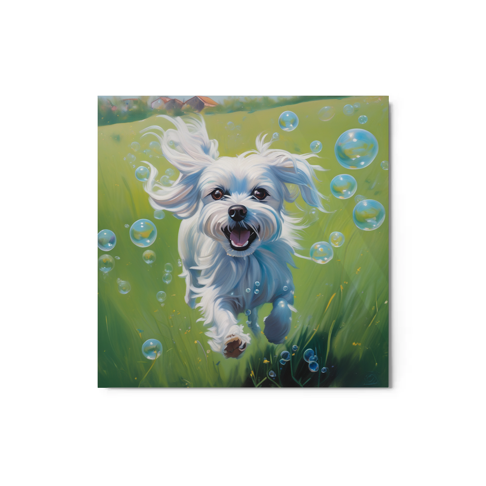PugMug Custom Maltese Dog Metal Print