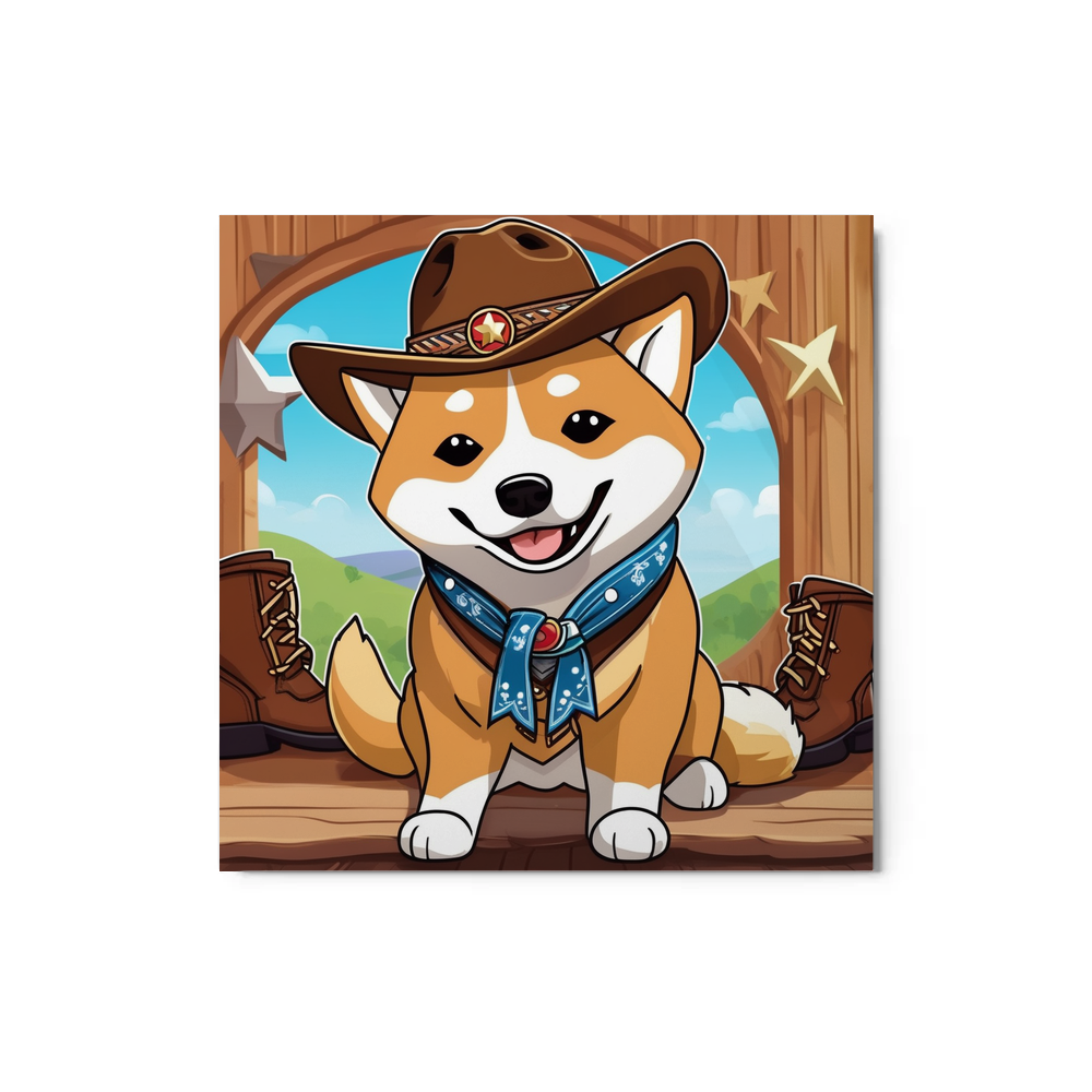 PugMug Custom Shiba Inu Metal Print