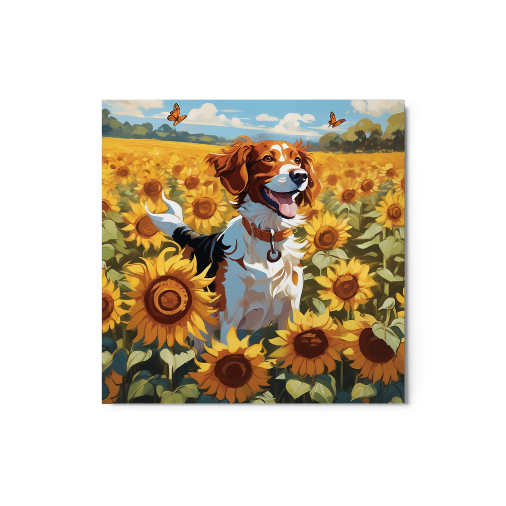 PugMug Custom Brittany Dog Metal Print
