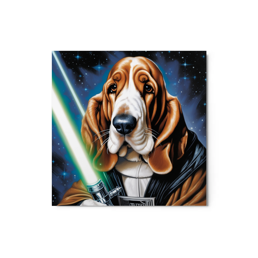 PugMug Custom Basset Hound Metal Print