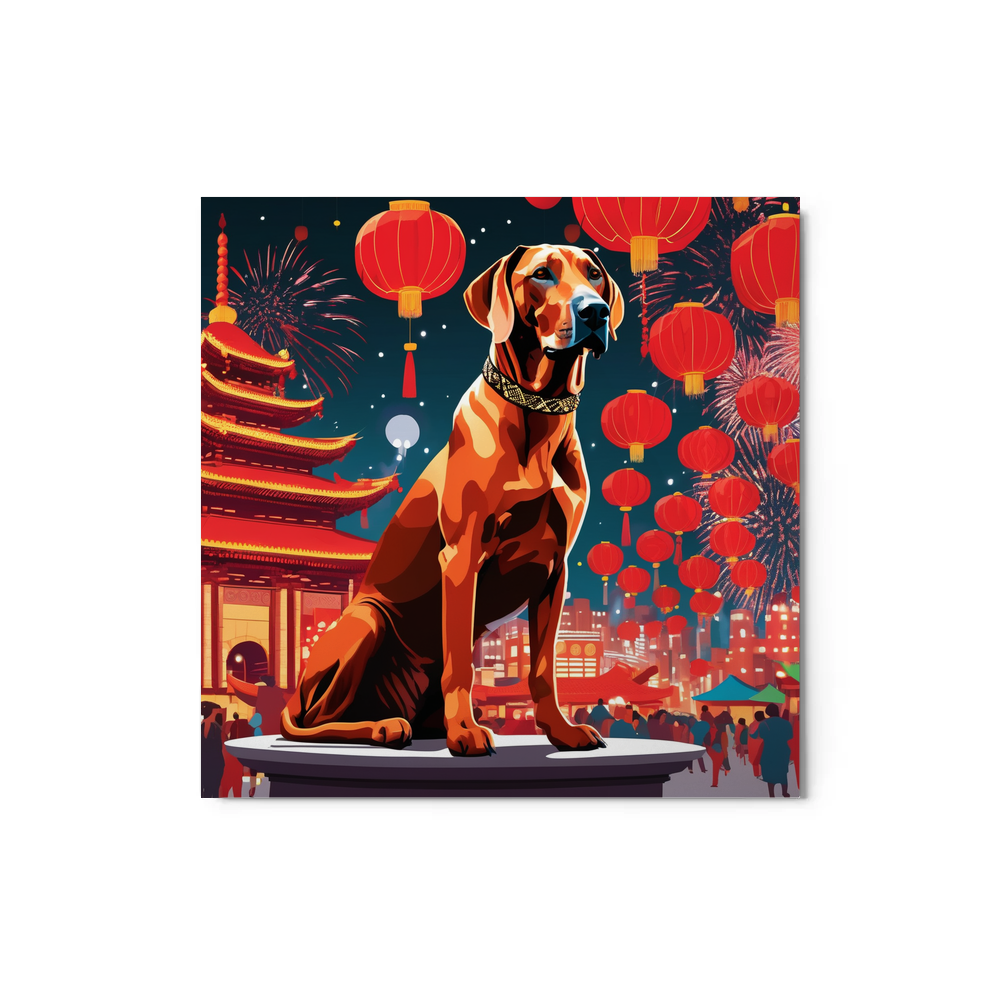 PugMug Custom Rhodesian Ridgeback Metal Print