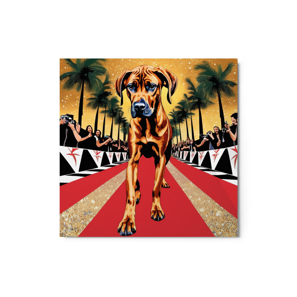 PugMug Custom Rhodesian Ridgeback Metal Print