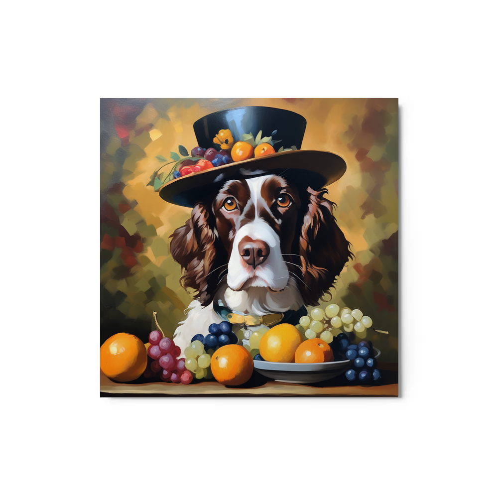 PugMug Custom English Springer Spaniel Metal Print