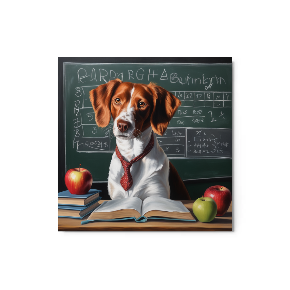 PugMug Custom Brittany Dog Metal Print