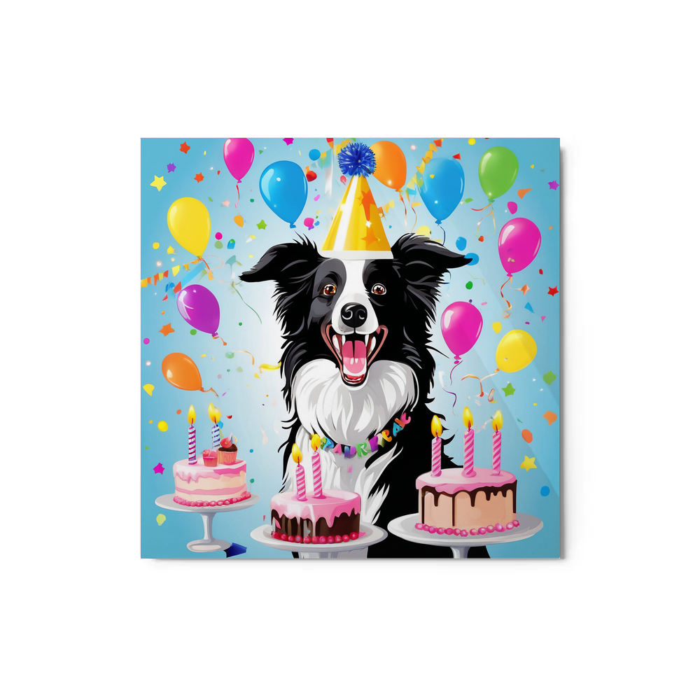 PugMug Custom Border Collie Metal Print