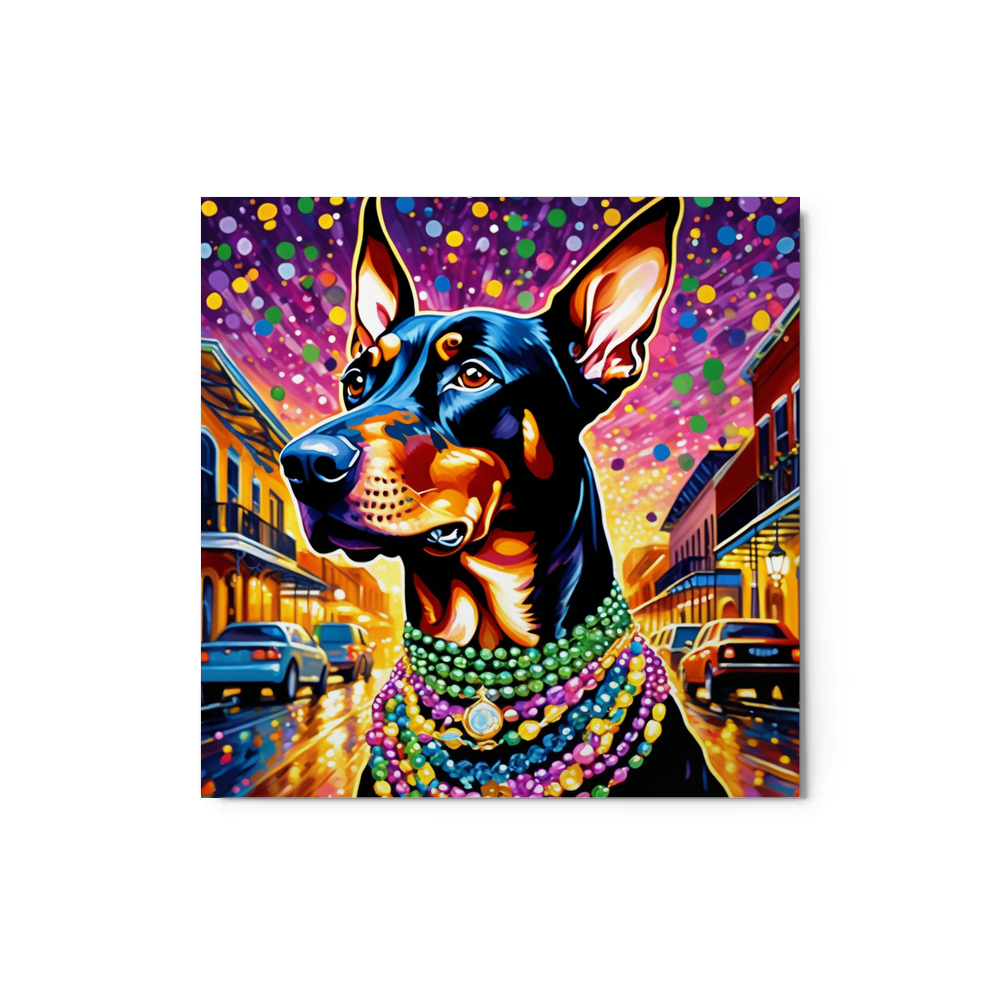 PugMug Custom Doberman Pinscher Metal Print