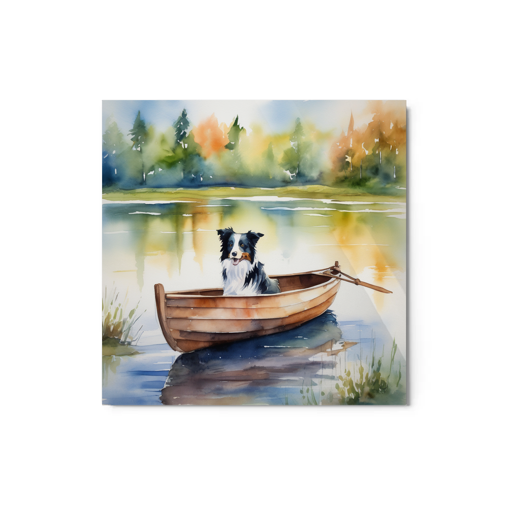 PugMug Custom Border Collie Metal Print