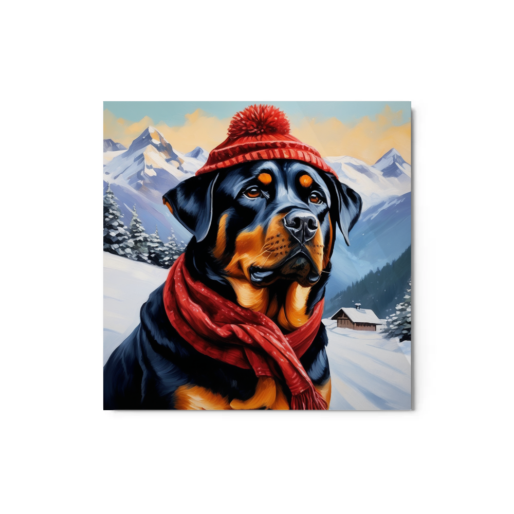 PugMug Custom Rottweiler Metal Print