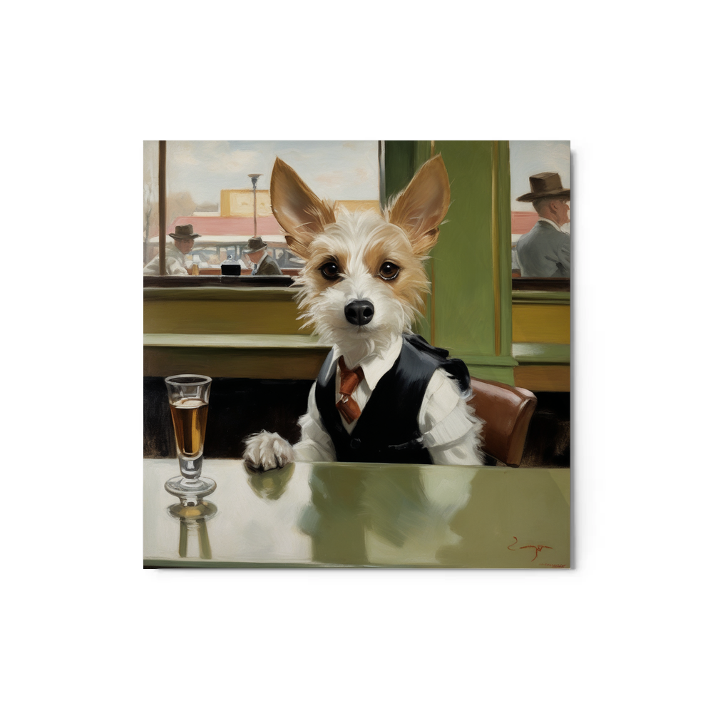 PugMug Custom Luna Metal Print