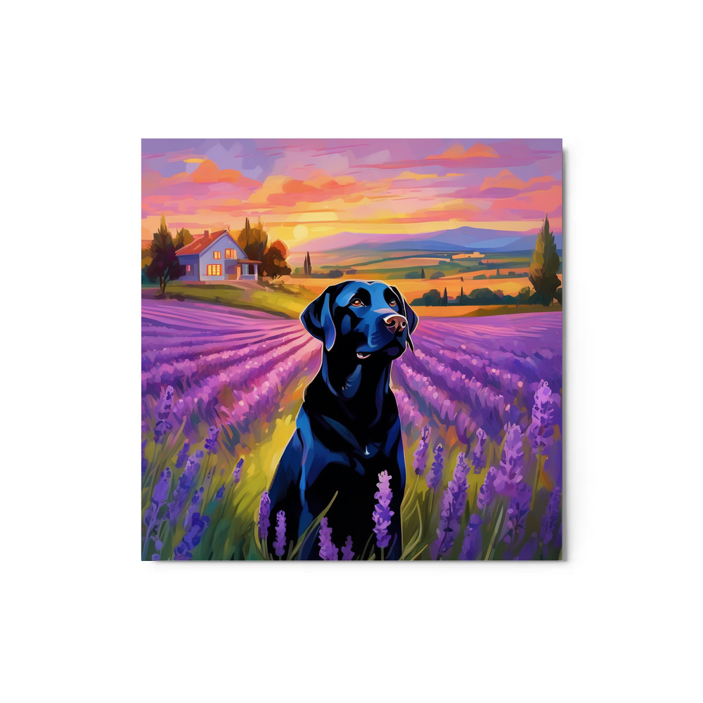 PugMug Custom Black Labrador Retriever Metal Print