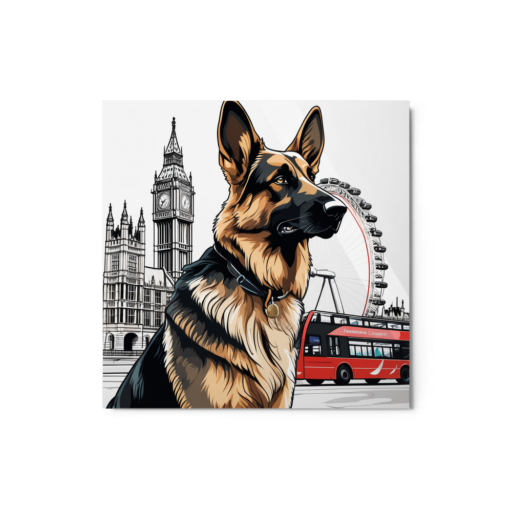 PugMug Custom German Shepherd Dog Metal Print