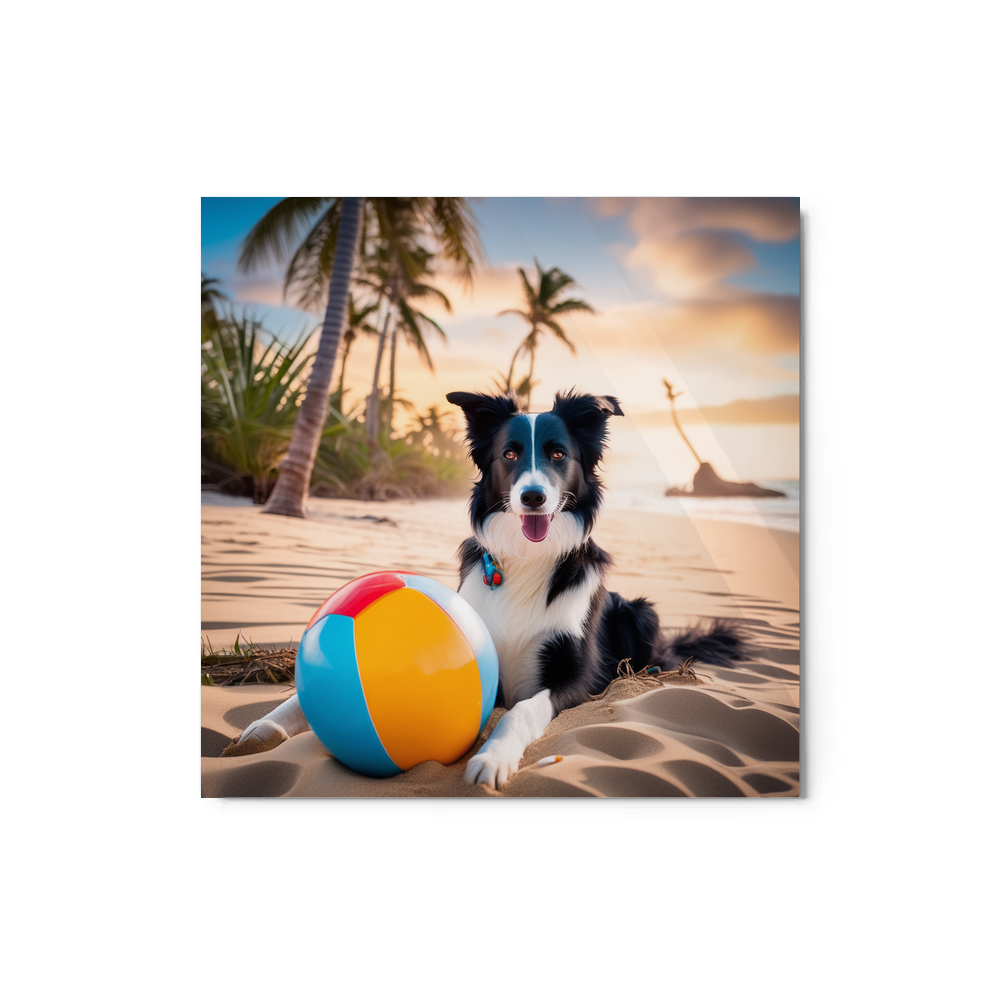 PugMug Custom Border Collie Metal Print