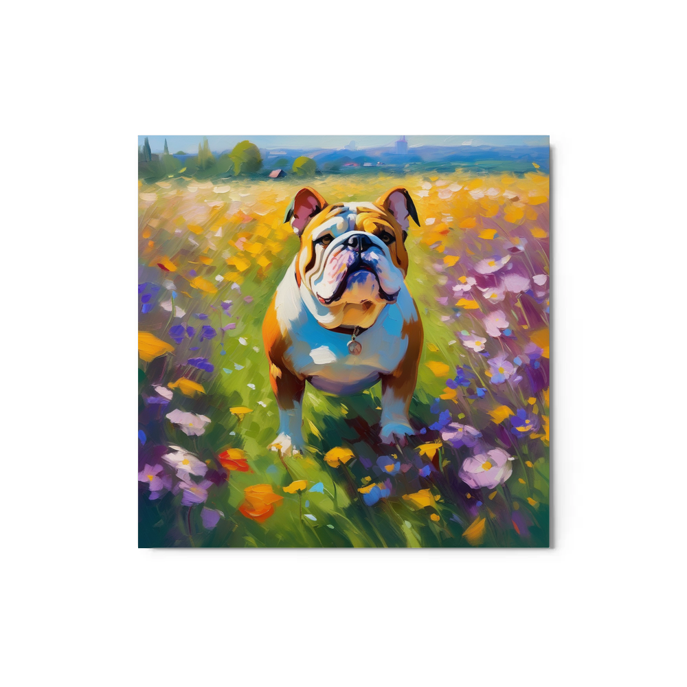 PugMug Custom Bulldog Metal Print