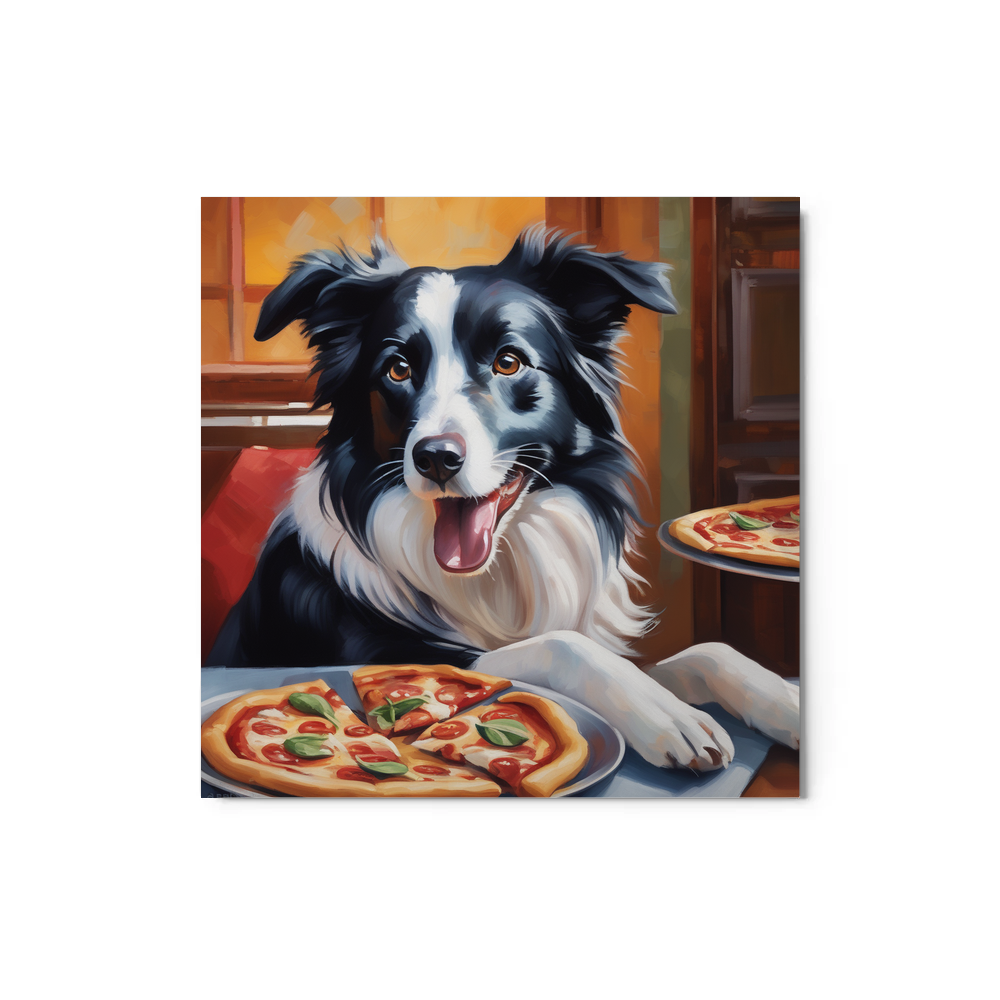 PugMug Custom Border Collie Metal Print