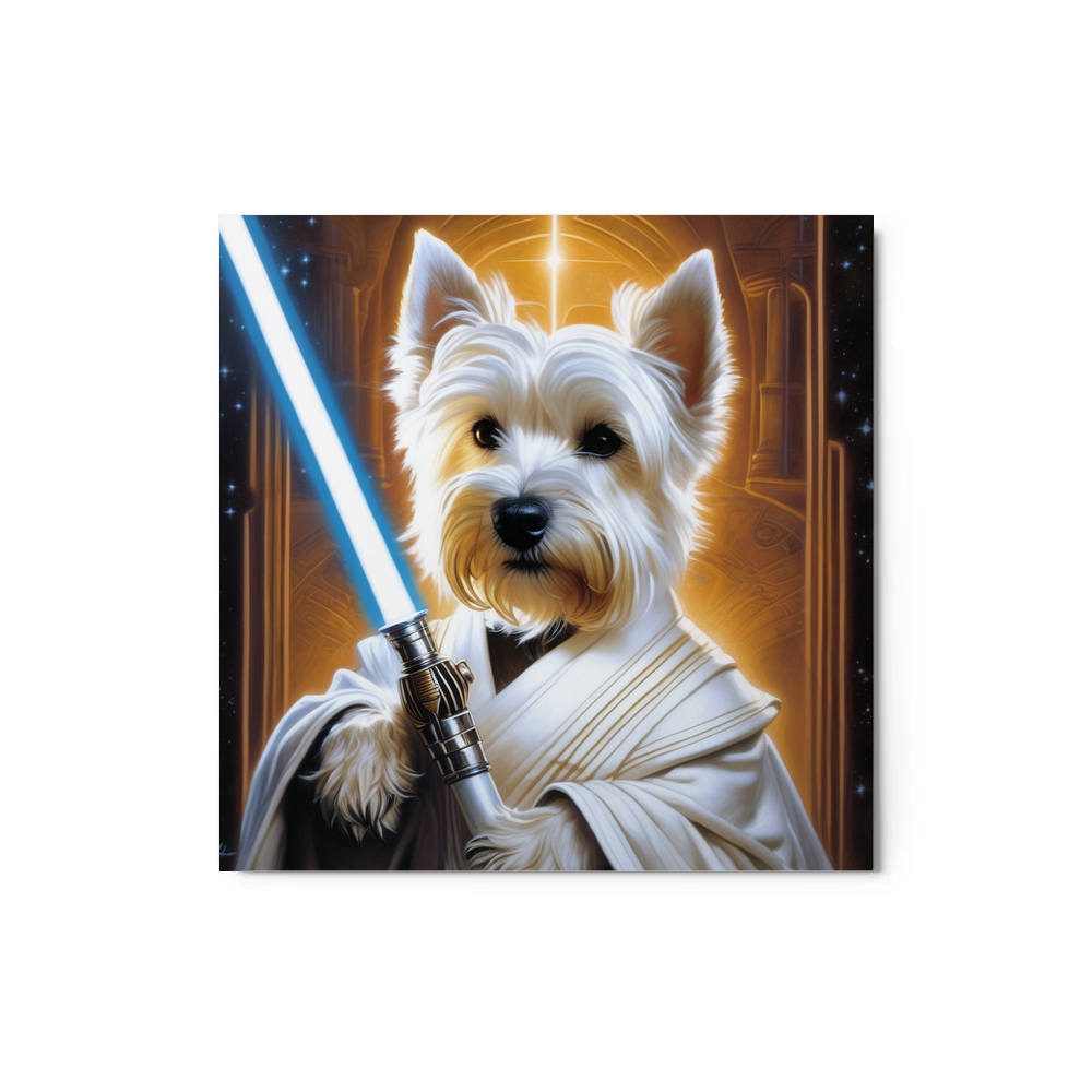 PugMug Custom West Highland White Terrier Metal Print
