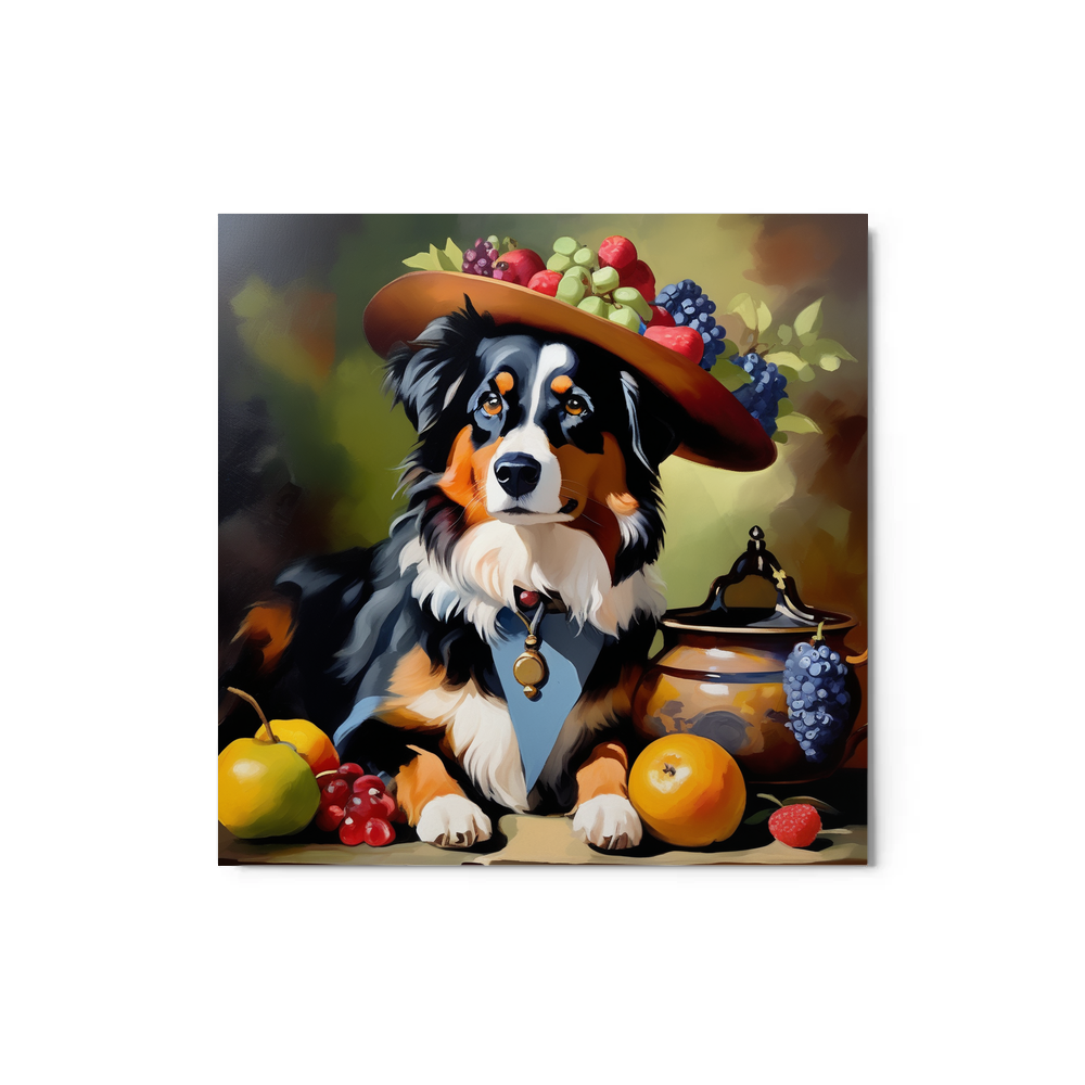 PugMug Custom Miniature American Shepherd Metal Print