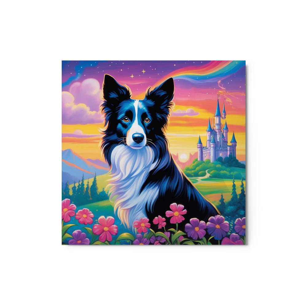 PugMug Custom Border Collie Metal Print