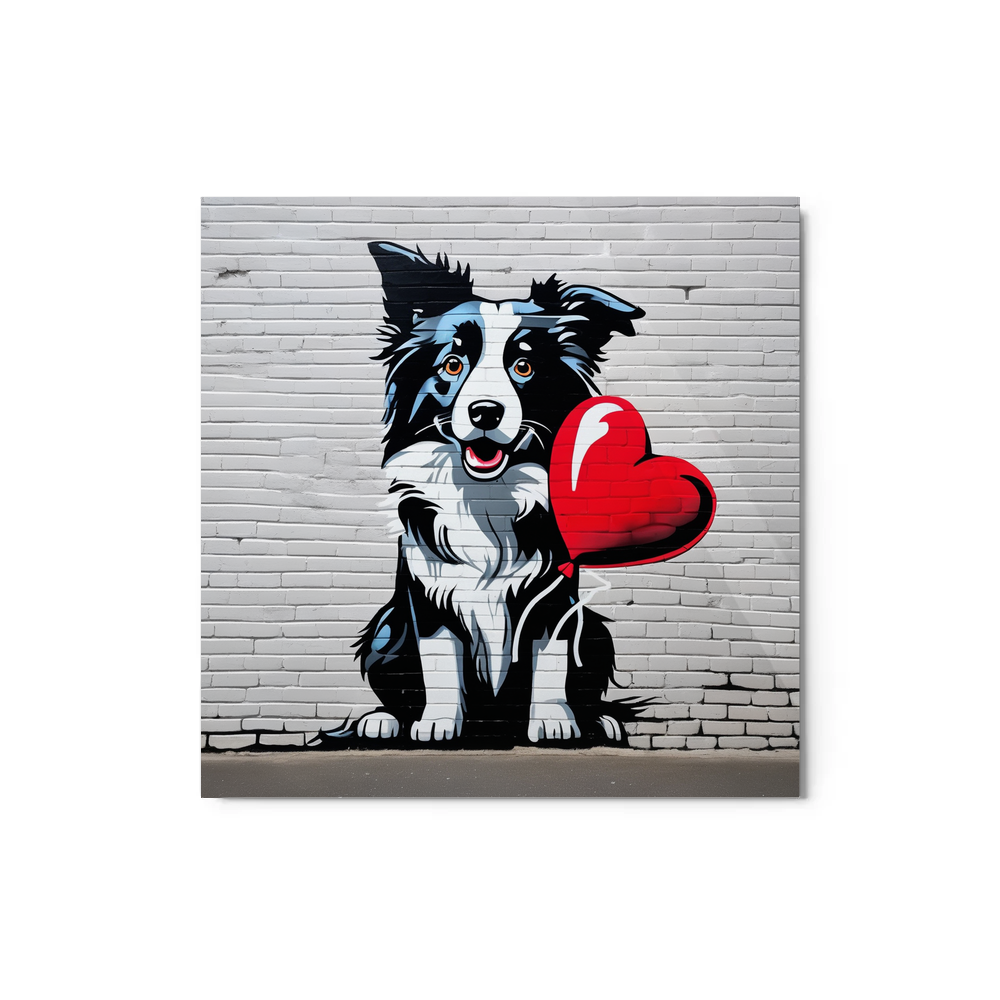 PugMug Custom Border Collie Metal Print