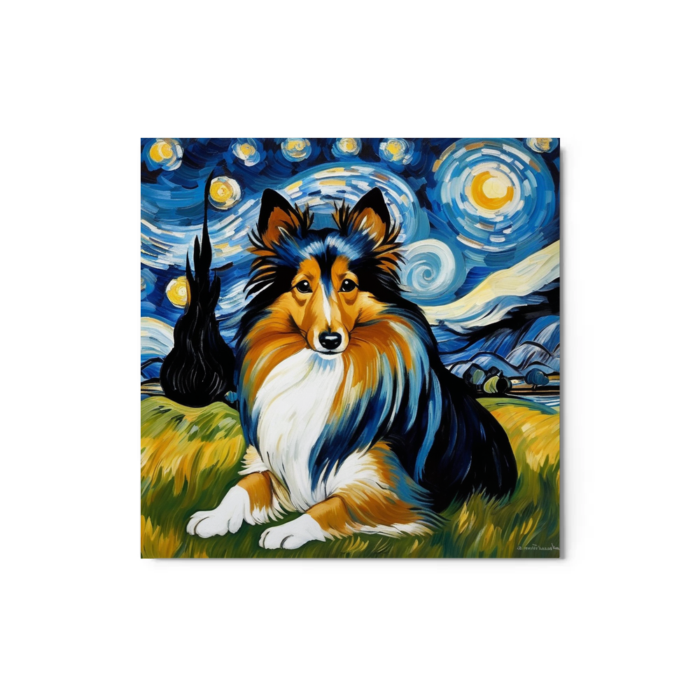 PugMug Custom Shetland Sheepdog Metal Print