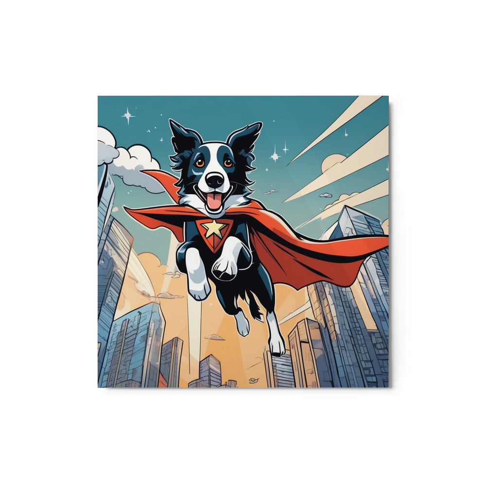 PugMug Custom Border Collie Metal Print