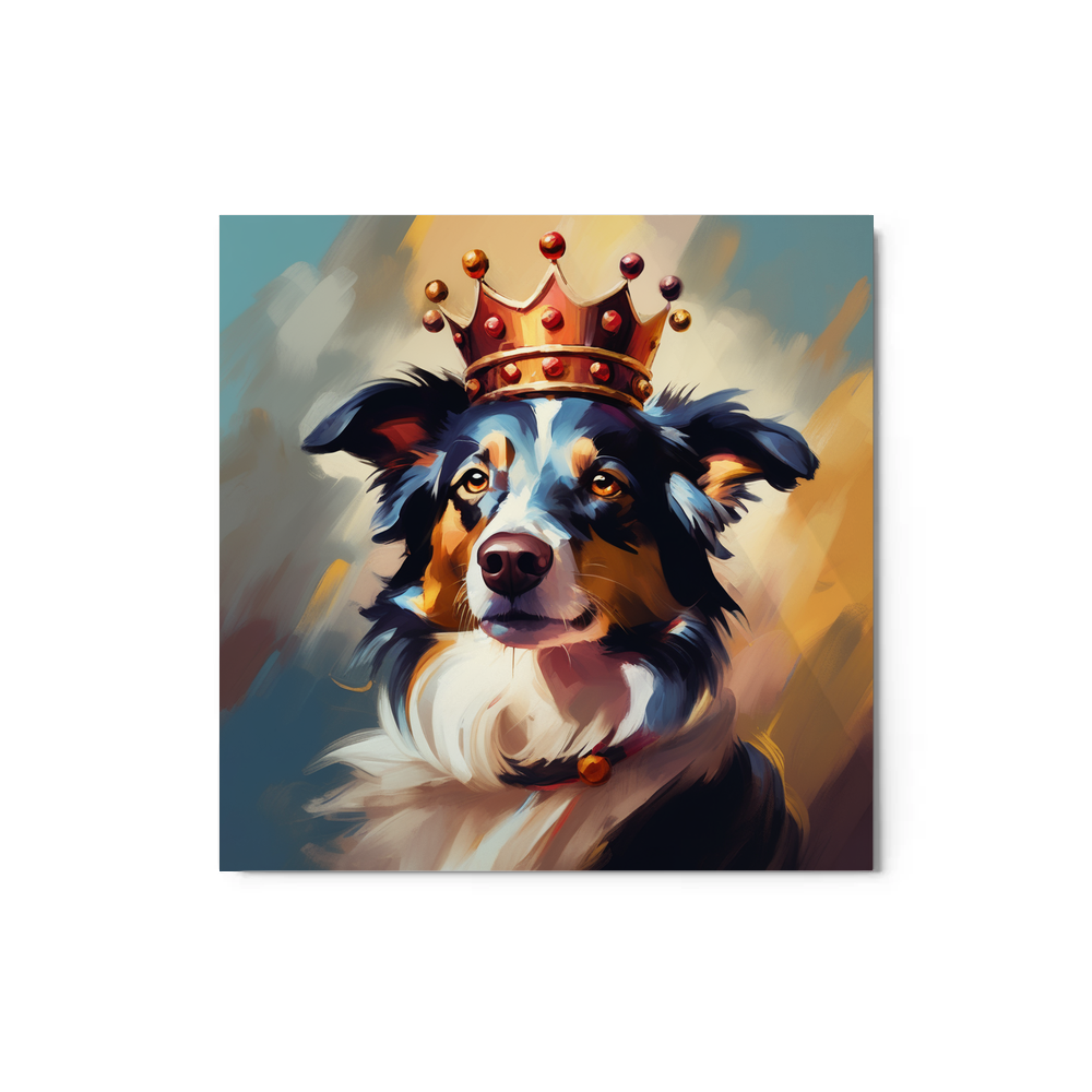 PugMug Custom Border Collie Metal Print