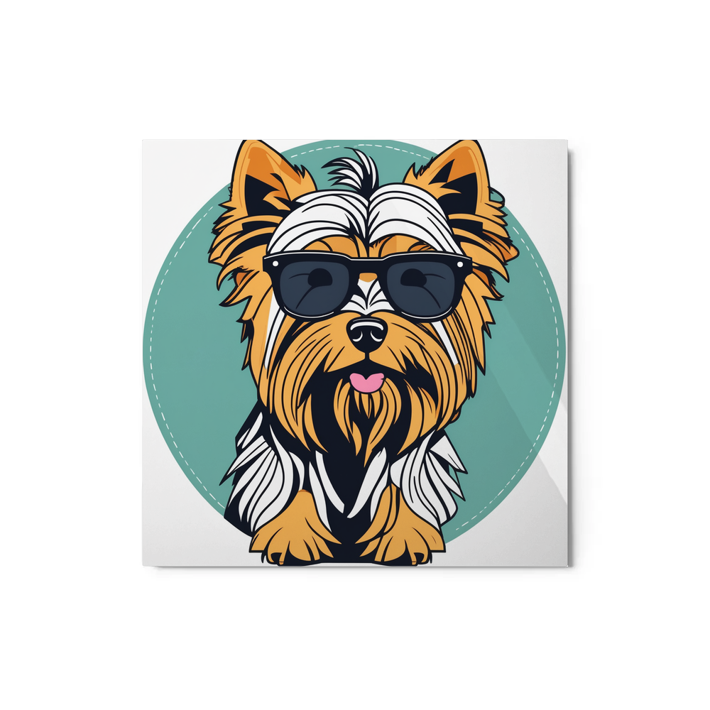 PugMug Custom Yorkshire Terrier Metal Print