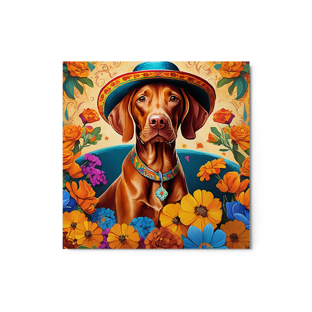 PugMug Custom Vizsla Metal Print