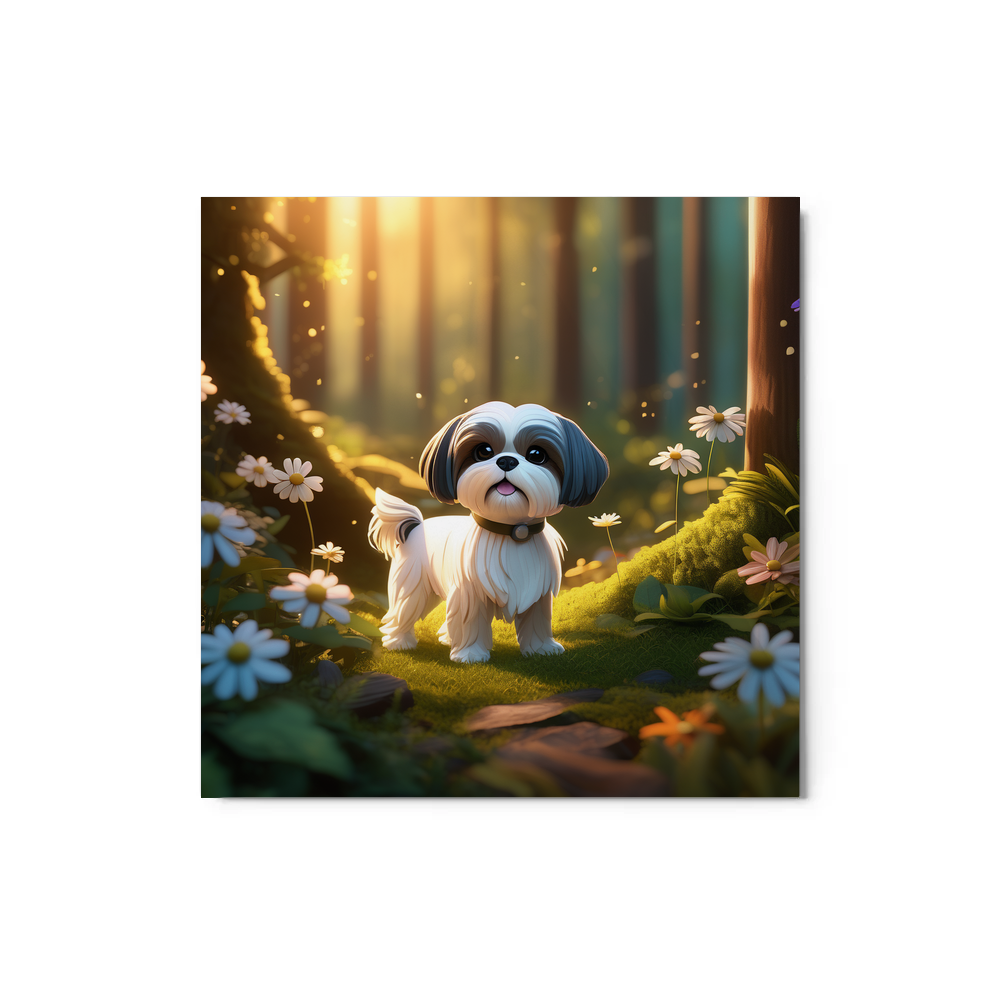 PugMug Custom Shih Tzu Metal Print