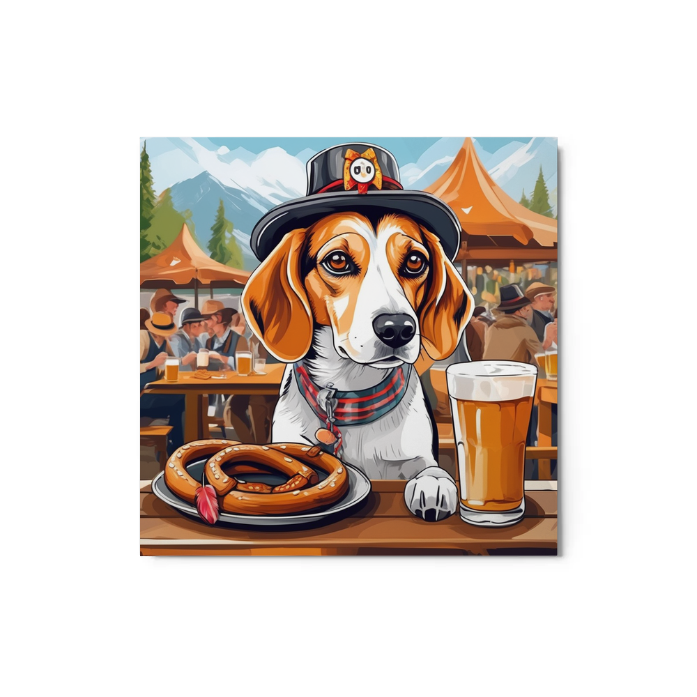PugMug Custom Beagle Metal Print