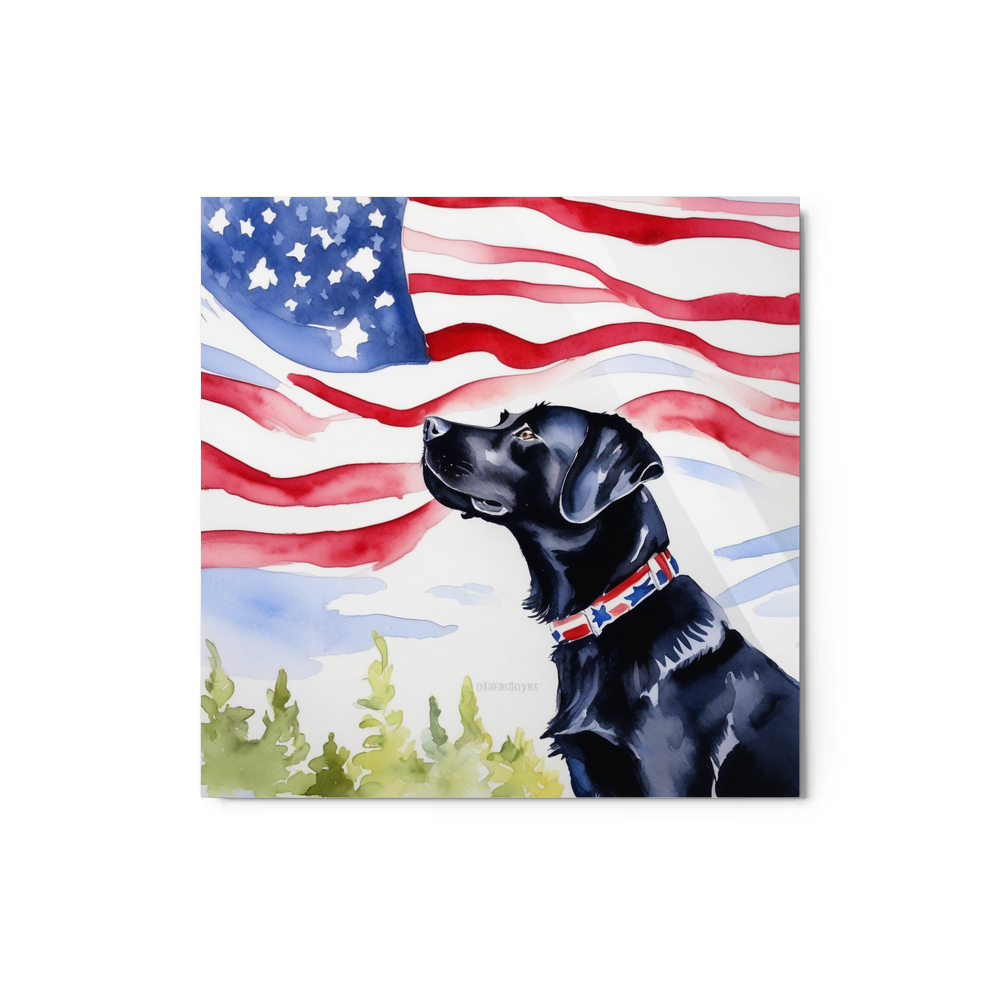 PugMug Custom Black Labrador Retriever Metal Print
