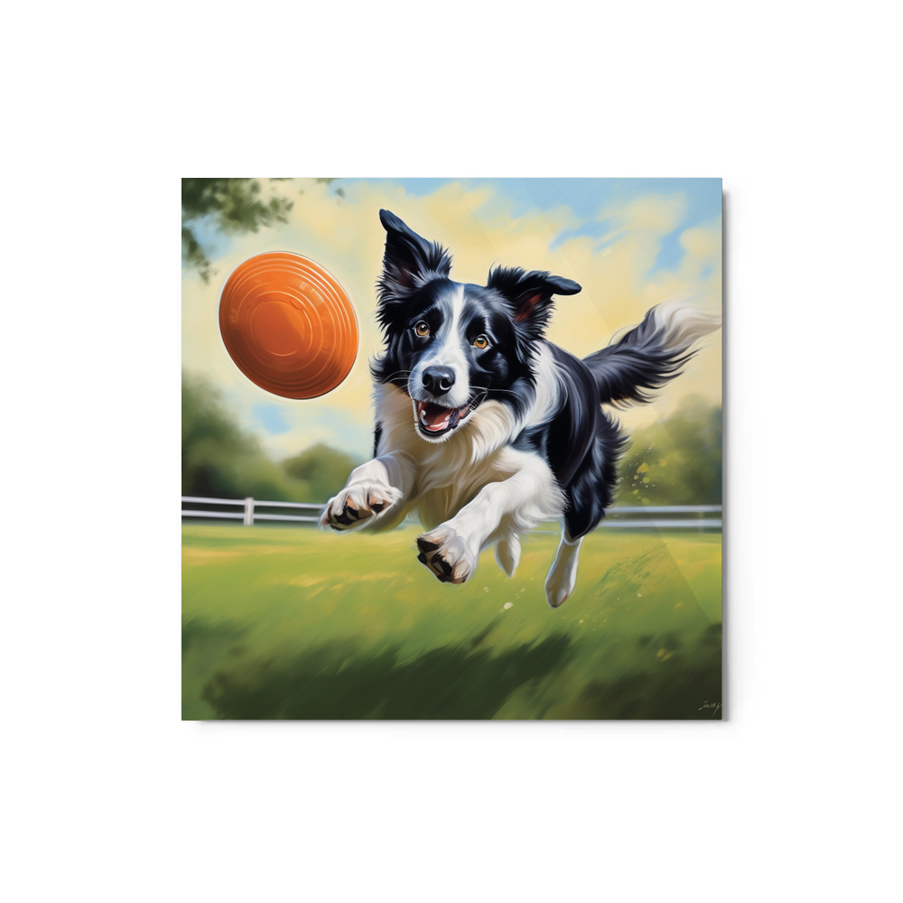 PugMug Custom Border Collie Metal Print