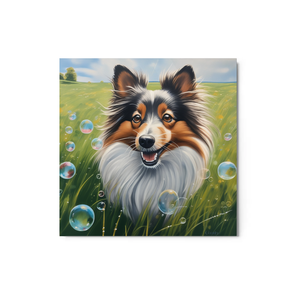 PugMug Custom Shetland Sheepdog Metal Print