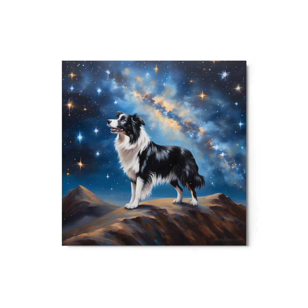 PugMug Custom Border Collie Metal Print
