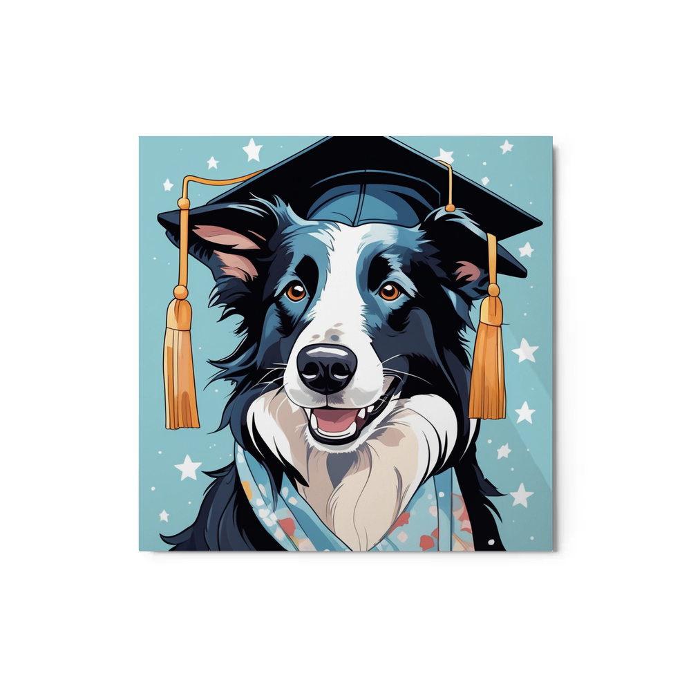 PugMug Custom Border Collie Metal Print