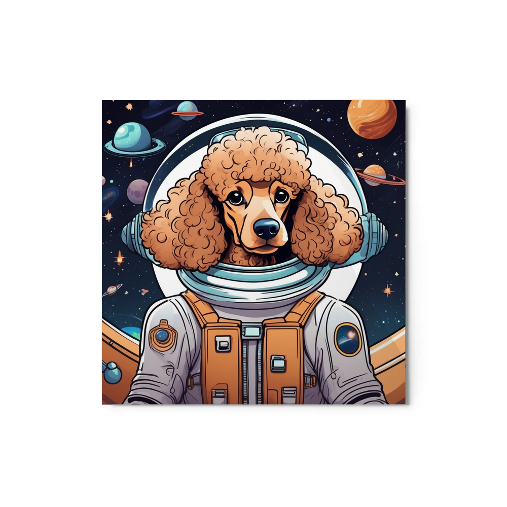 PugMug Custom Tan Poodle Metal Print