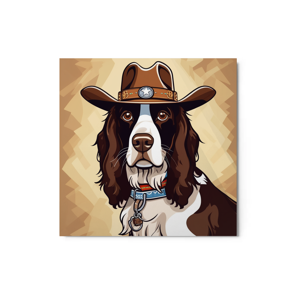 PugMug Custom English Springer Spaniel Metal Print