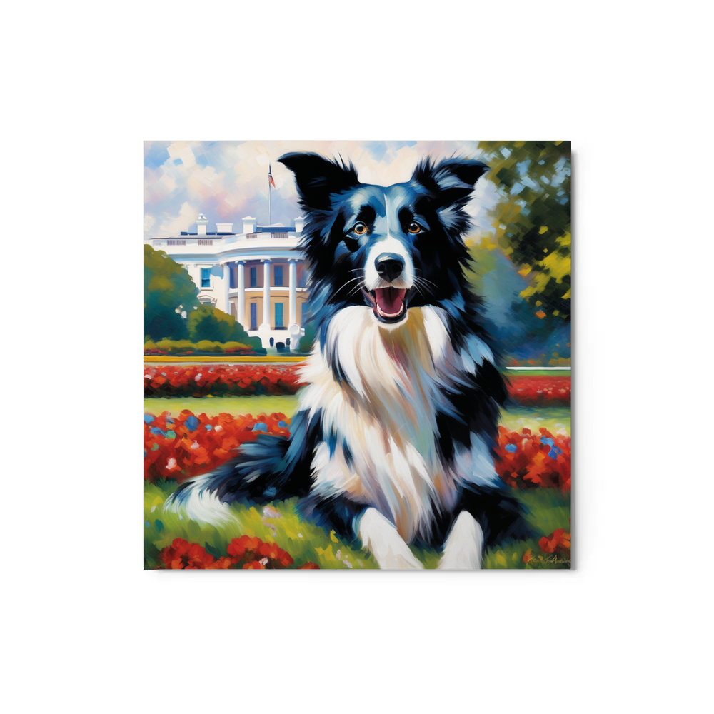 PugMug Custom Border Collie Metal Print