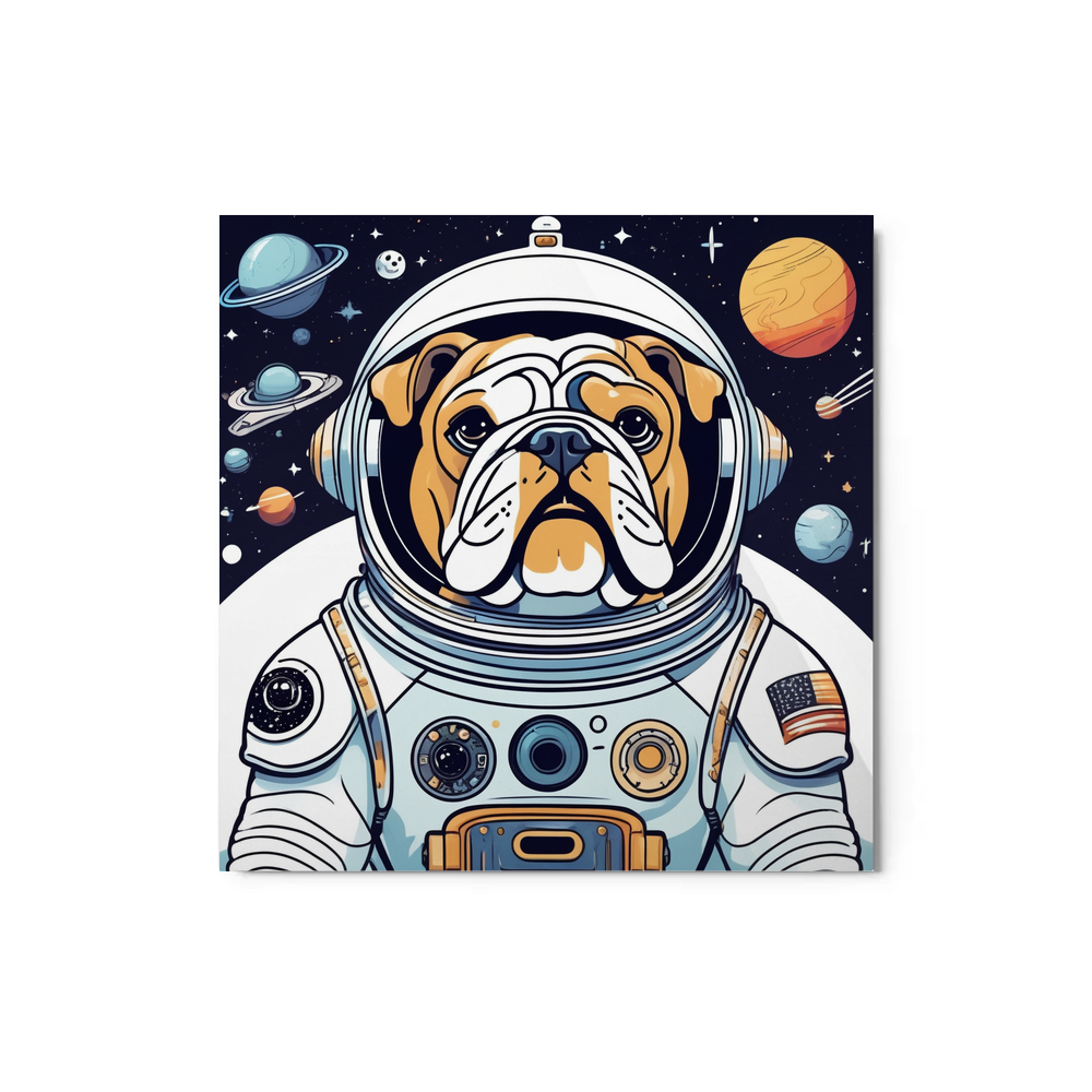 PugMug Custom Bulldog Metal Print