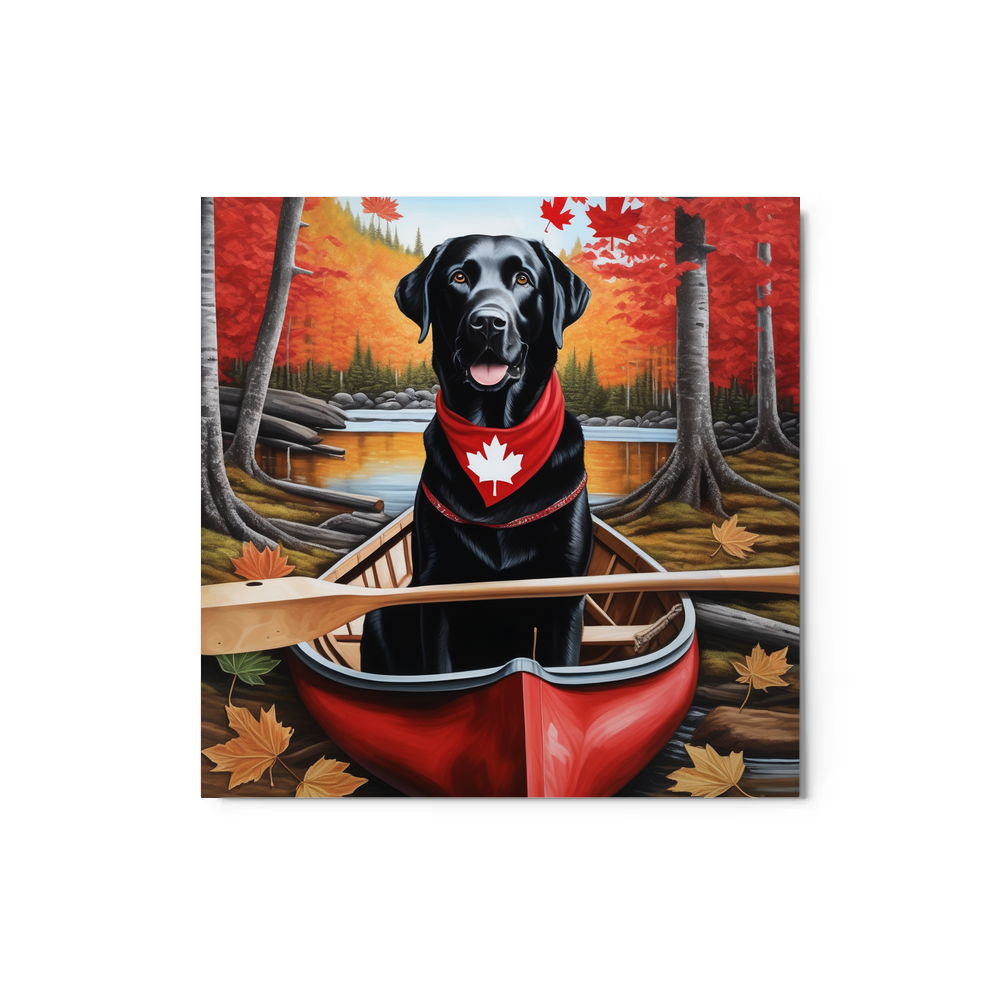 PugMug Custom Black Labrador Retriever Metal Print