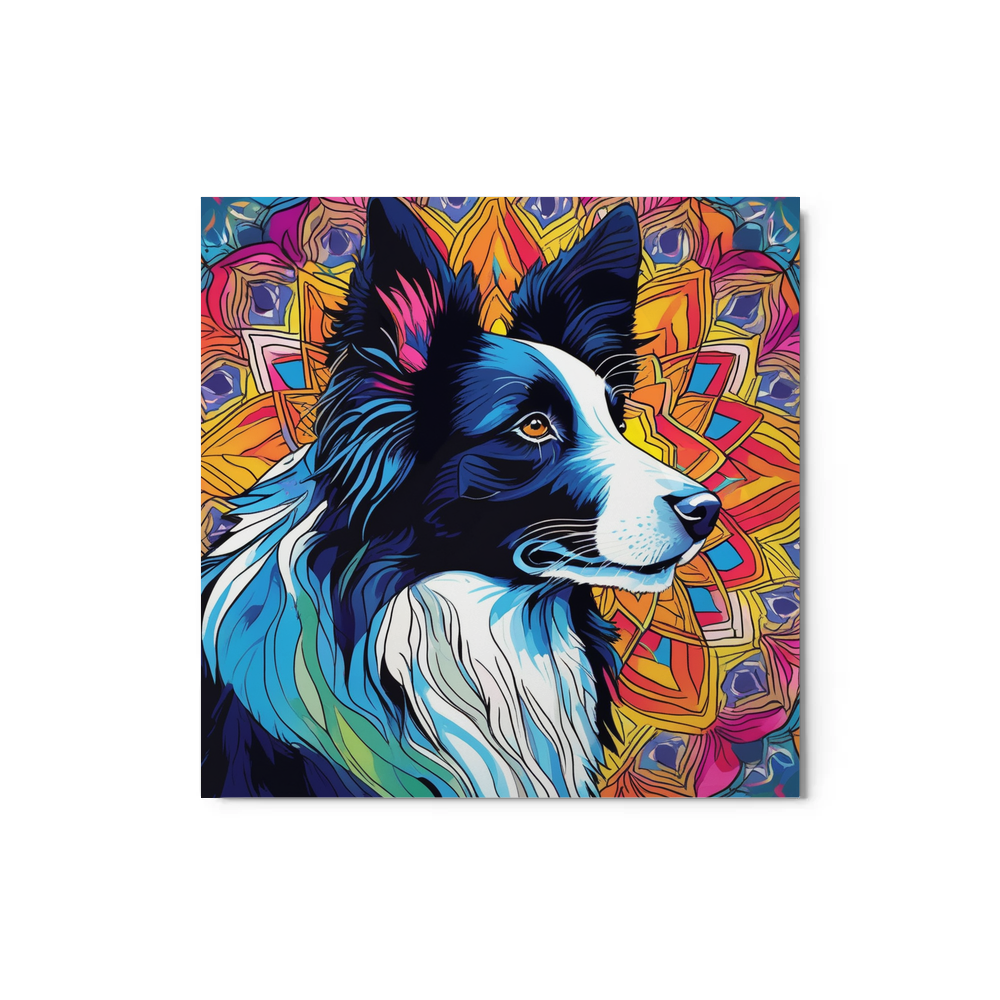 PugMug Custom Border Collie Metal Print