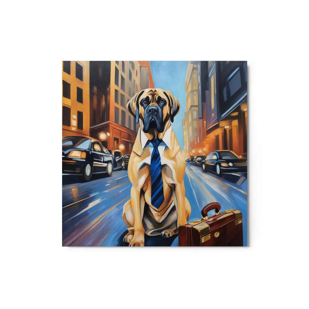 PugMug Custom Mastiff Metal Print
