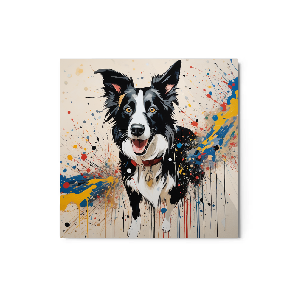 PugMug Custom Border Collie Metal Print