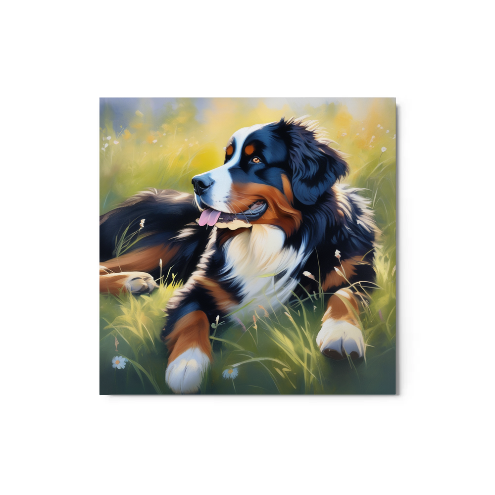 PugMug Custom Bernese Mountain Dog Metal Print