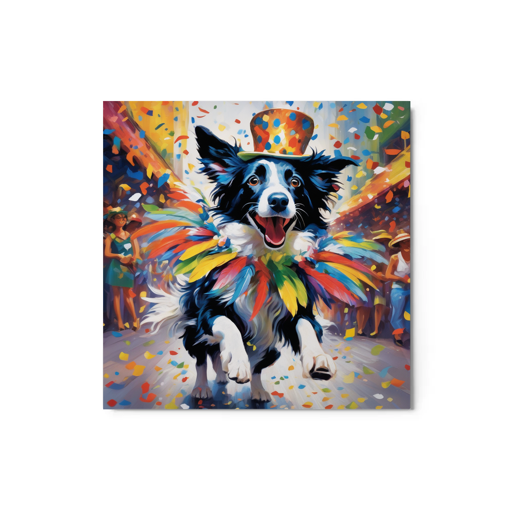 PugMug Custom Border Collie Metal Print