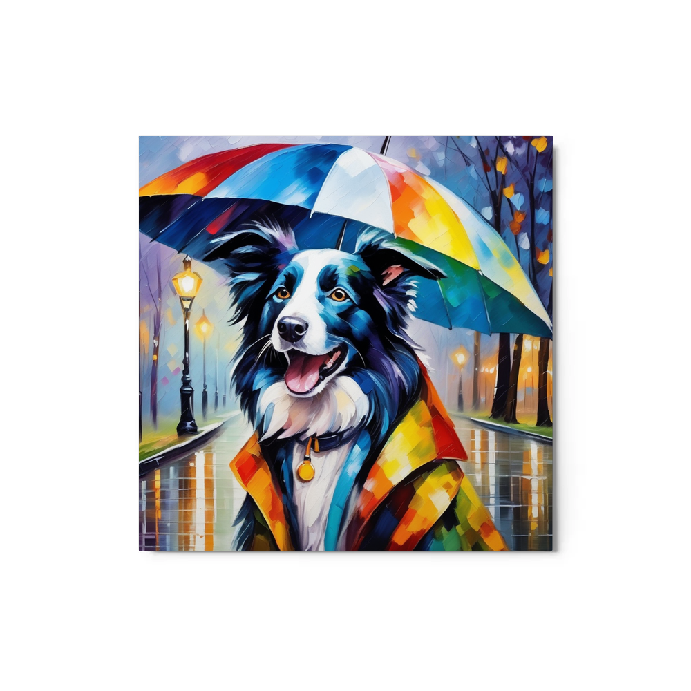 PugMug Custom Border Collie Metal Print