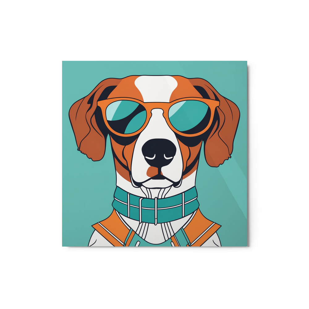 PugMug Custom Brittany Dog Metal Print