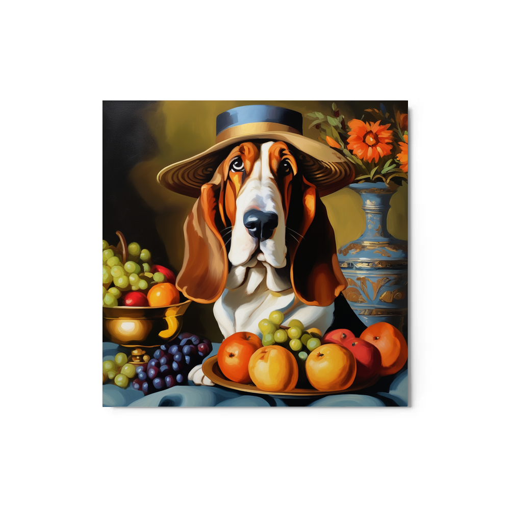 PugMug Custom Basset Hound Metal Print