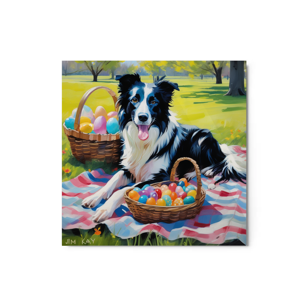 PugMug Custom Border Collie Metal Print